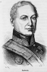 Joseph Wenzel Radetzky von Radetz, osztrák marechal (1766-1858) portréja.