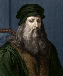 Leonardo da Vinci (1452-1519) olasz festő portréja.