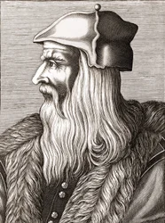 Leonardo da Vinci (Leonardo da Vinci) (1452 - 1519) portréja.
