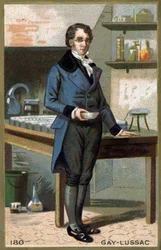 Louis-Joseph Gay-Lussac (Louis Joseph Gay Lussac) (1778-1850), francia fizikus és kémikus portréja. századi kromolitográfiája.
