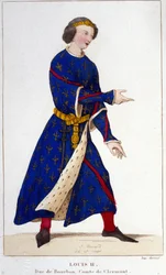 II. Lajos Bèque vagy Fainéant (846 - 879) portréja.