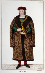 IX. Lajos vagy Szent Lajos (1214-1270) portréja.