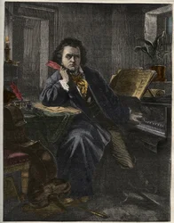 Ludwig van Beethoven (1770-1827) német zeneszerző és zongoraművész portréja