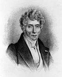 Luigi Cherubini (1760-1842) olasz zeneszerző portréja.