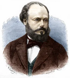 Marcel Deprez (1843-1918) francia mérnök és fizikus portréja.
