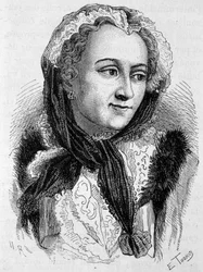 Marie Leszczynska (1703 - 1768) portréja. század végi metszet a „Histoire de France”-ban, H. Martin.