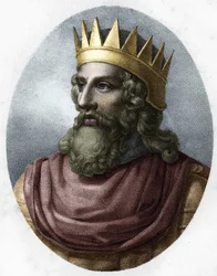 Merovech portréja (448-458. v.).