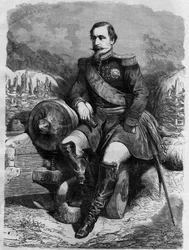 III. Napóleon (1808-1873), francia császár portréja.