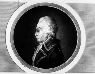 Nicolas Luckner (1722-1794) francia Marechal portréja. Metszet a „” A francia forradalom történelmi festményeinek teljes gyűjteménye, három kötetben.””” 1804.