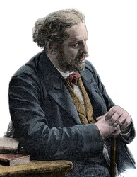 Paul Jules Barbier (1825-1901) francia író portréja