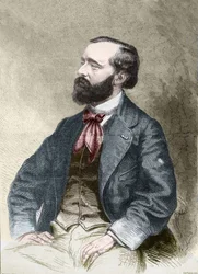 Pierre Alexix Ponson du Terrail író, folietonista portréja 1829-1871.