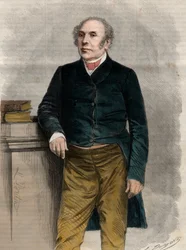 Pierre Antoine (Pierre-Antoine) Berryer (1790-1868) (Berryer Jr.) francia jogász és politikus portréja. Metszet a „The Universe illustrious”-ba