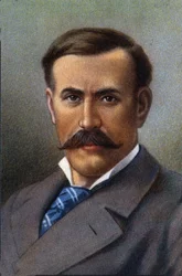 Pierre Savorgnan of Brazza francia felfedező portréja.