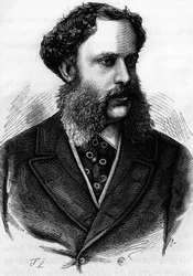 Richard metternich-winnebourgi herceg (Metternich Winnebourg) (1829 - 1895), 1859-től párizsi osztrák nagykövet portréja. H. Martin „Histoire de France” című metsze a 19. század végéről.