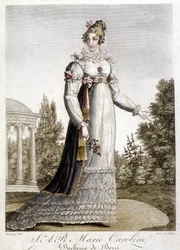 Mary Caroline királynő, Berry hercegnő, a nápolyi király kislánya portréja