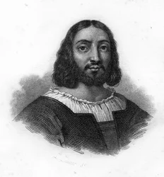 Raphael (Raffaello Sanzio) portréja (1483 - 1520), metszet a XIX.