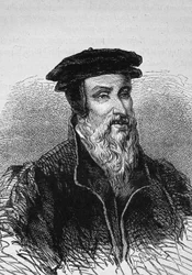 Robert Estienne (1503 - 1559) francia nyomdász portréja.