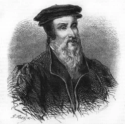 Robert I Estienne (1498-1559) humanista, kiadó és nyomdász portréja.