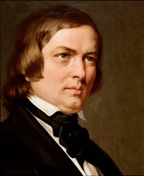 Robert Schumann német zeneszerző portréja