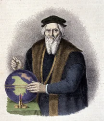 Sebastien Cabot (1476-1557) olasz navigátor portréja. (Sebastiano Caboto).