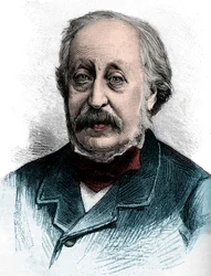 Heller István (1813-1888) magyar zongoraművész, tanár és zeneszerző portréja - Metszet 1888
