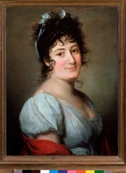 Teresa Bertinotti Radicati (1776-1854) olasz énekesnő portréja Anonymous festmény. 19. század. Bologna, polgári bibliográfiai múzeum