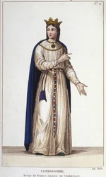 Ultrogothe francia királynő és Childebert felesége portréja 1.