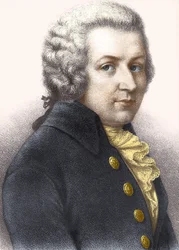 Wolfgang Amadeus Mozart (1756-1791) portréja.