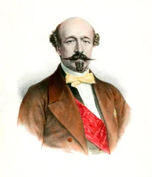 Morny hercegének (1811-1865) francia politikus portréja.