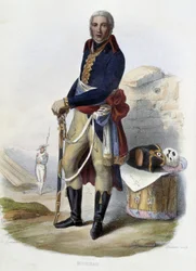 Jean Victor (Jean-Victor) Moreau (1763-1813) francia tábornok portréja – a „” Le Plutarque francais”-ban”, Ed. Mennechet, Párizs