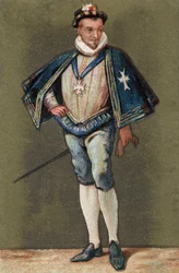 Henrik francia király (1551-1589) portréja.