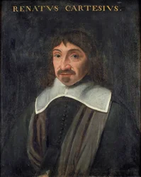 Rene Descartes (1596-1650) filozófus portréja, Anonymous. Olajfestmény