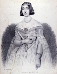 Anna de LA GRANGE (1824-1909) énekesnő portréja.