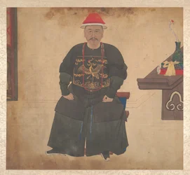 Családtagok portréi, 19. század közepe (tizenkilenc lapból álló album; tus és szín, selyem)