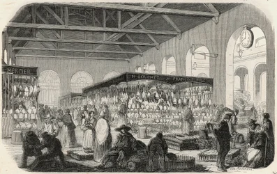 Quai des Augustins: Völgy séta – Edmond Texier metszet „Tableau-de-Parisban”