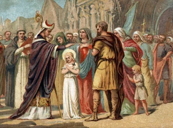 Sainte Genevieve (422-502), Párizs védőszentje Saint Germain d