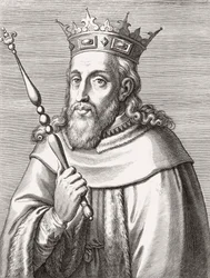 Sancho II, Portugália királya. Portré.