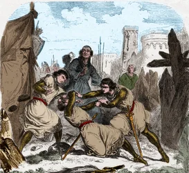 IV. Montfort-i Simon (1150-1218) francia arisztokrata halt meg, Toulouse székhelyén 1218-ban.