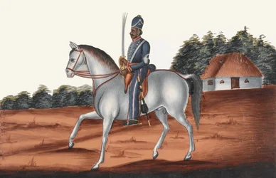 Sowar, Madras Cavalry, 1835 körül