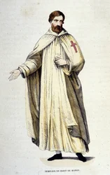 Templomos házruha-metszet 19. század