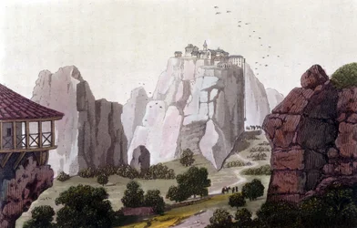 A meteorok Görögországban 1810-ben Jules Ferrario "" A régi és modern kosztüm" című művében, szerk. Milánó