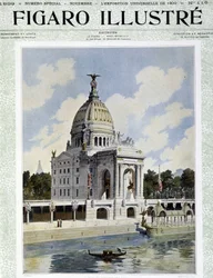 Az Egyesült Államok Palotája az Egyetemes Kiállításon – a „” Le Figaro Illustré”-ben”, 1899. nov.