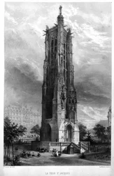 A Saint Jacques-torony Párizsban a XIX.