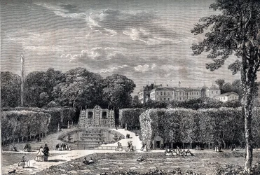 A Saint Cloud (Saint-Cloud) kastélya és parkja 1867-ben
