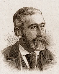 Az Academy Francaise tagjai 1895-ben: Jose Maria (Jose-Maria) de Heredia (1842-1905) francia költő portréja.