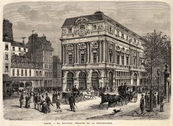 Az új reneszánsz színház Párizsban 1873-ban.