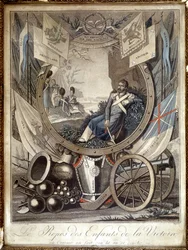 A Győzelem többi gyermeke: allegória a napóleoni háború katonáiról. n.d.. 19. század.