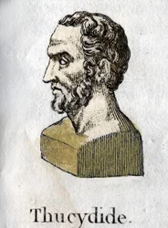 Thuküdidész (i.e. 465-395 körül), görög történész. 1822-es metszet.