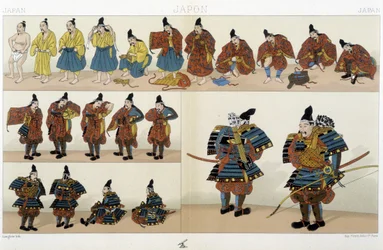 Hagyományos japán szamurájöltözet - Racinet „The Historical Costume” című művében