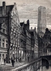 Kilátás Mechelen városára Belgiumban - Kilátás Mechelen városára Belgiumban - kb. 1867